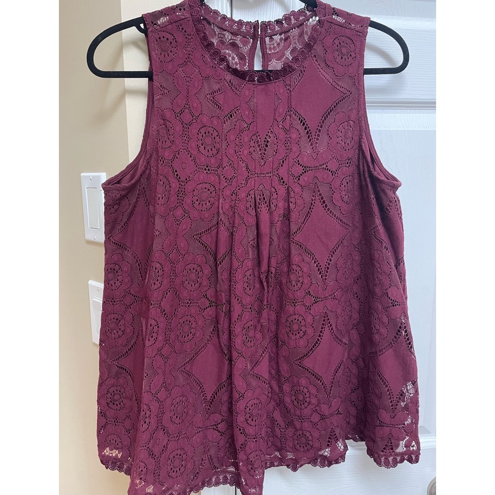 Doe and Rae lace sleeveless top
